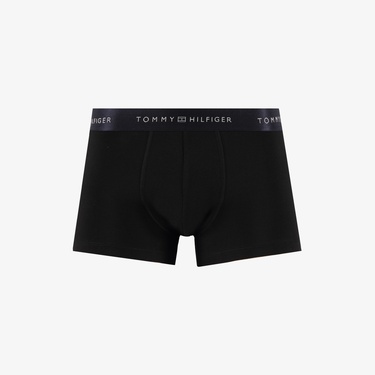  Tommy Hilfiger Trunk Metallic Erkek 3'lü Siyah Boxer