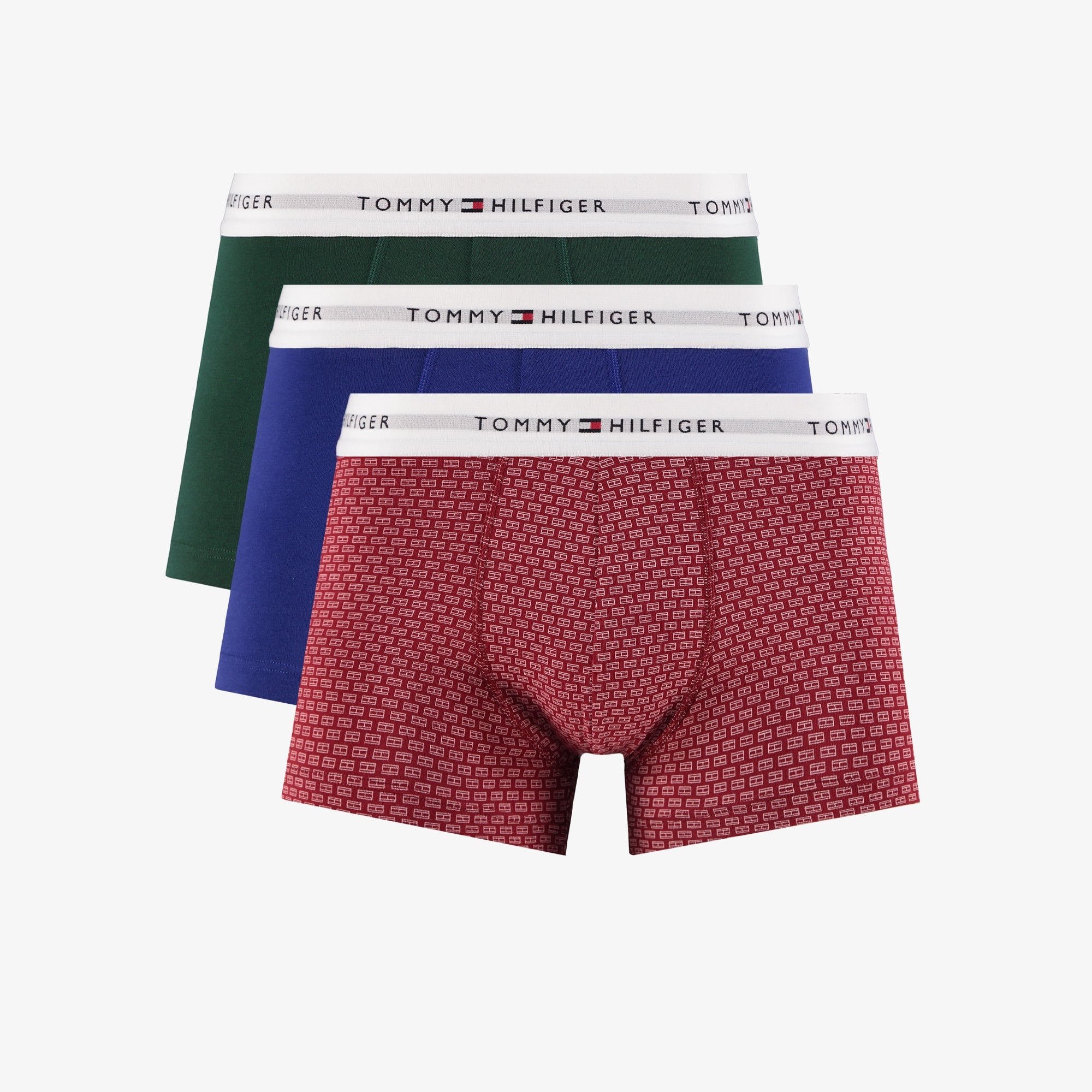 Tommy Hilfiger Signature 3'Lü Trunk Print Erkek Renkli Boxer