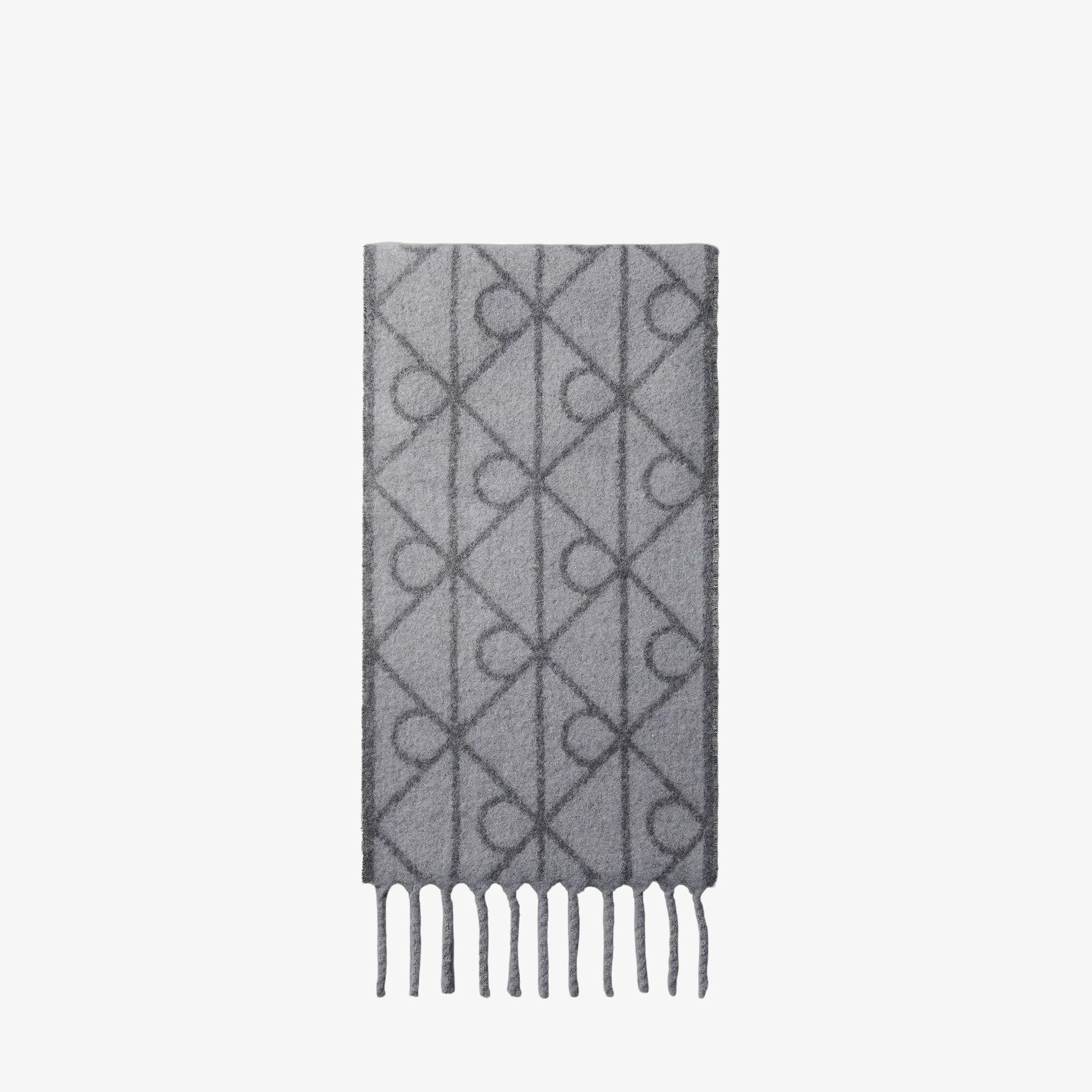 Calvin Klein Emblem Brushed Erkek Gri Şal