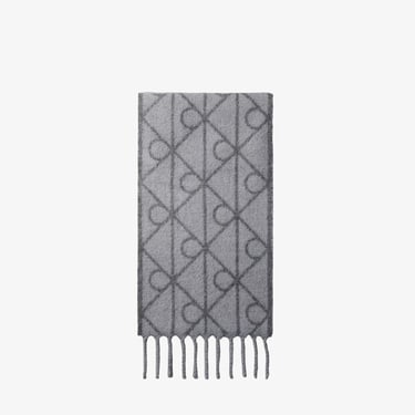  Calvin Klein Emblem Brushed Erkek Gri Şal