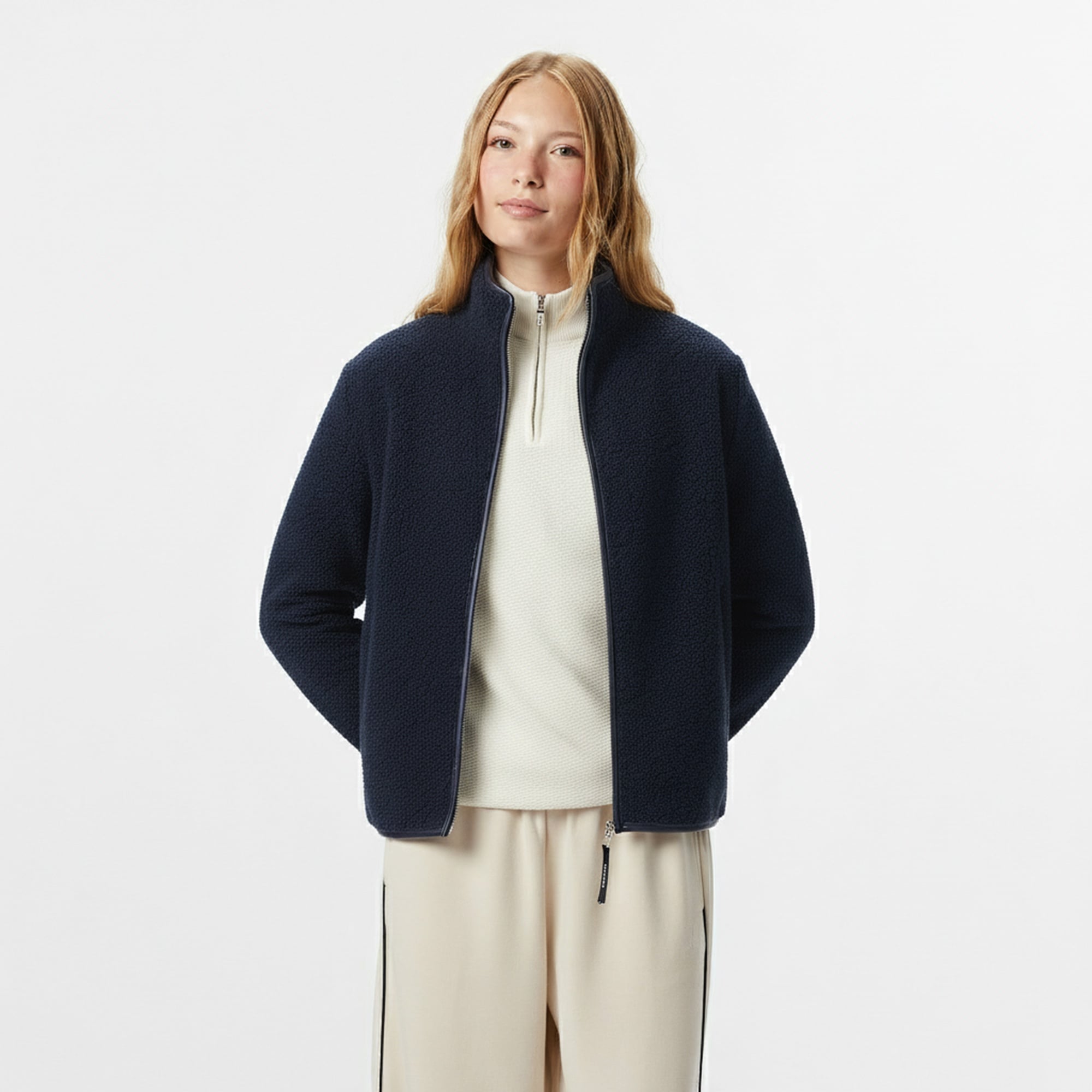 Nautica Kadın Lacivert Oversize Sweatshirt