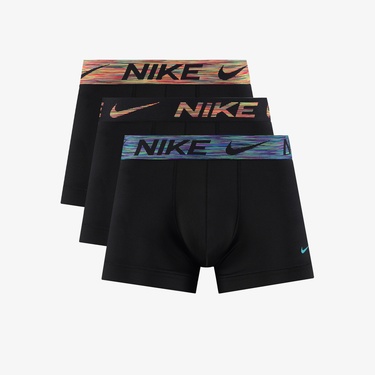  Nike 3' lü Erkek Siyah Boxer