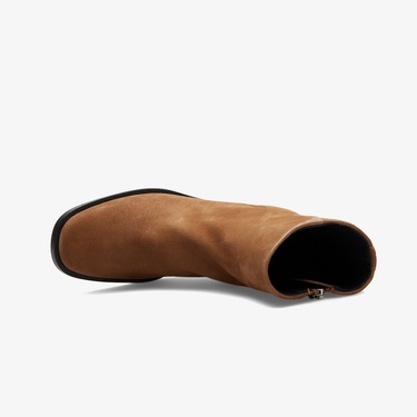  Calvin Klein Block Heel Zip  Kadın Kahverengi Bot