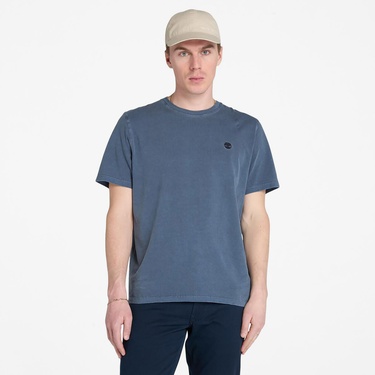  Timberland Dunstan River Garment Dye Erkek Mavi T-Shirt