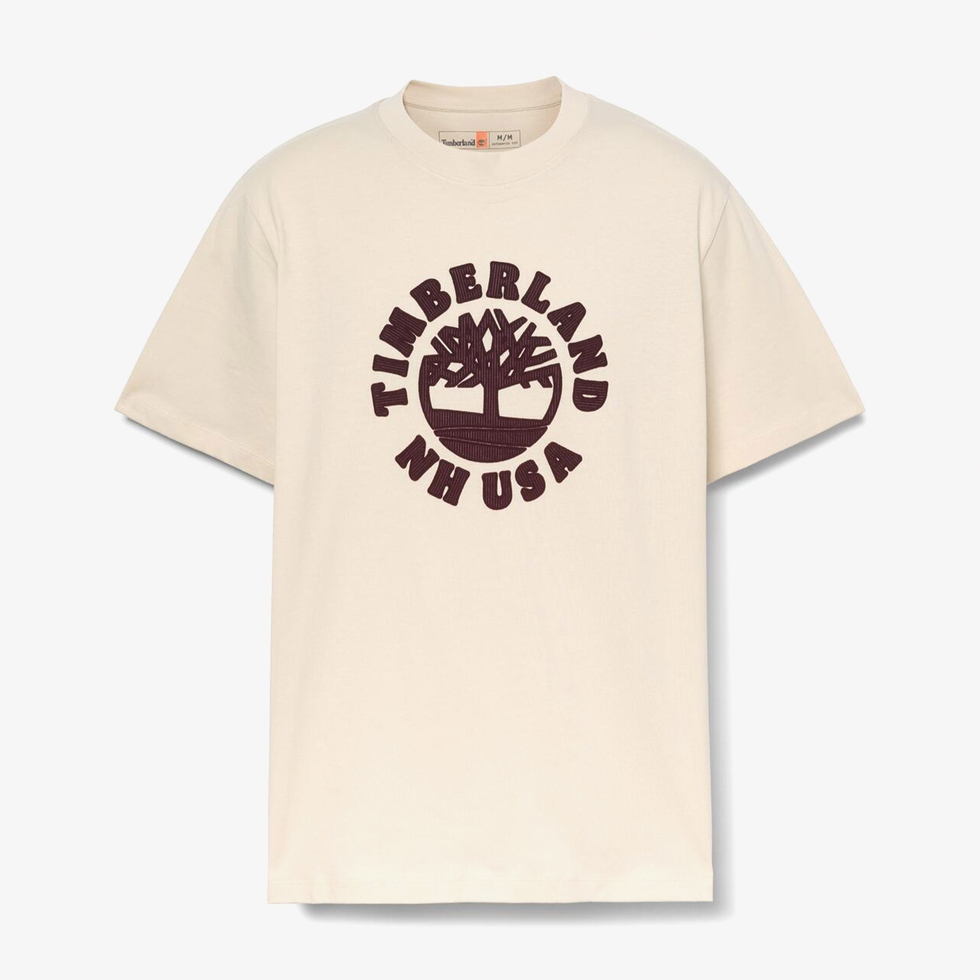 Timberland Holiday Front Graphic Erkek Bej T-Shirt