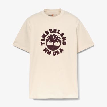  Timberland Holiday Front Graphic Erkek Bej T-Shirt