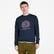 Timberland Front Seasonal Tree Logo Graphic Crewneck Erkek Lacivert Sweatshirt