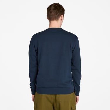  Timberland Front Seasonal Tree Logo Graphic Crewneck Erkek Lacivert Sweatshirt