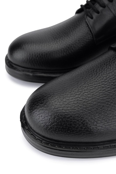  Tamer Tanca Erkek Hakiki Deri Siyah Casual Ayakkabı