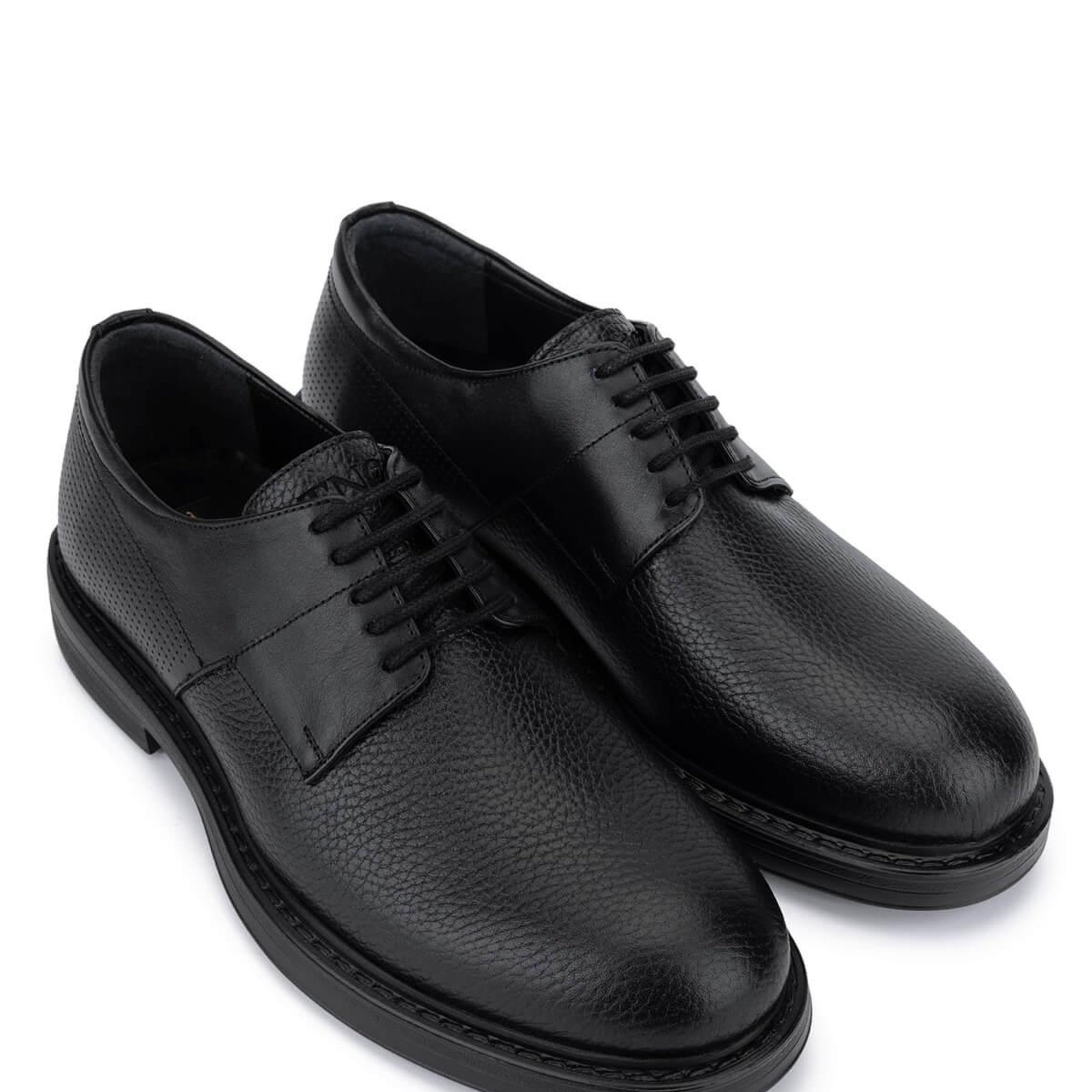 Tamer Tanca Erkek Hakiki Deri Siyah Casual Ayakkabı