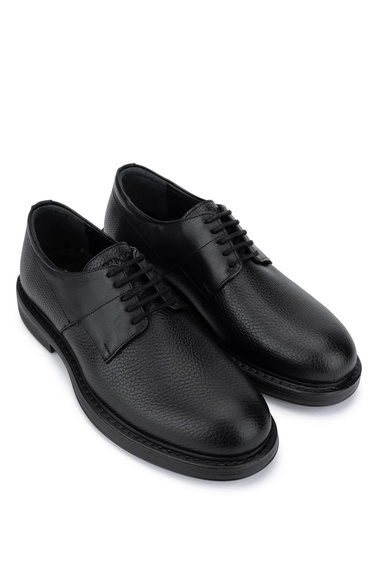  Tamer Tanca Erkek Hakiki Deri Siyah Casual Ayakkabı