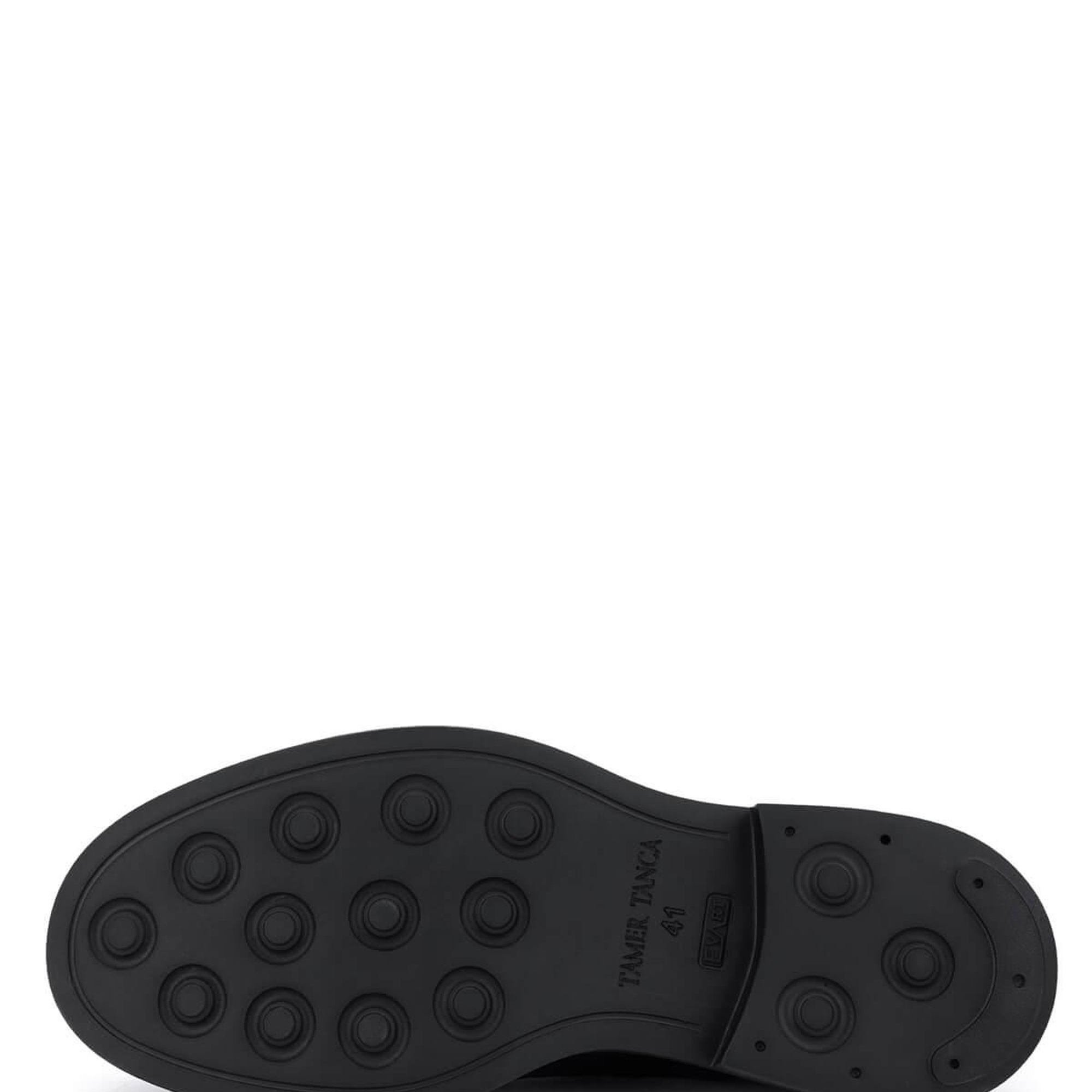 Tamer Tanca Erkek Hakiki Deri Siyah Casual Ayakkabı