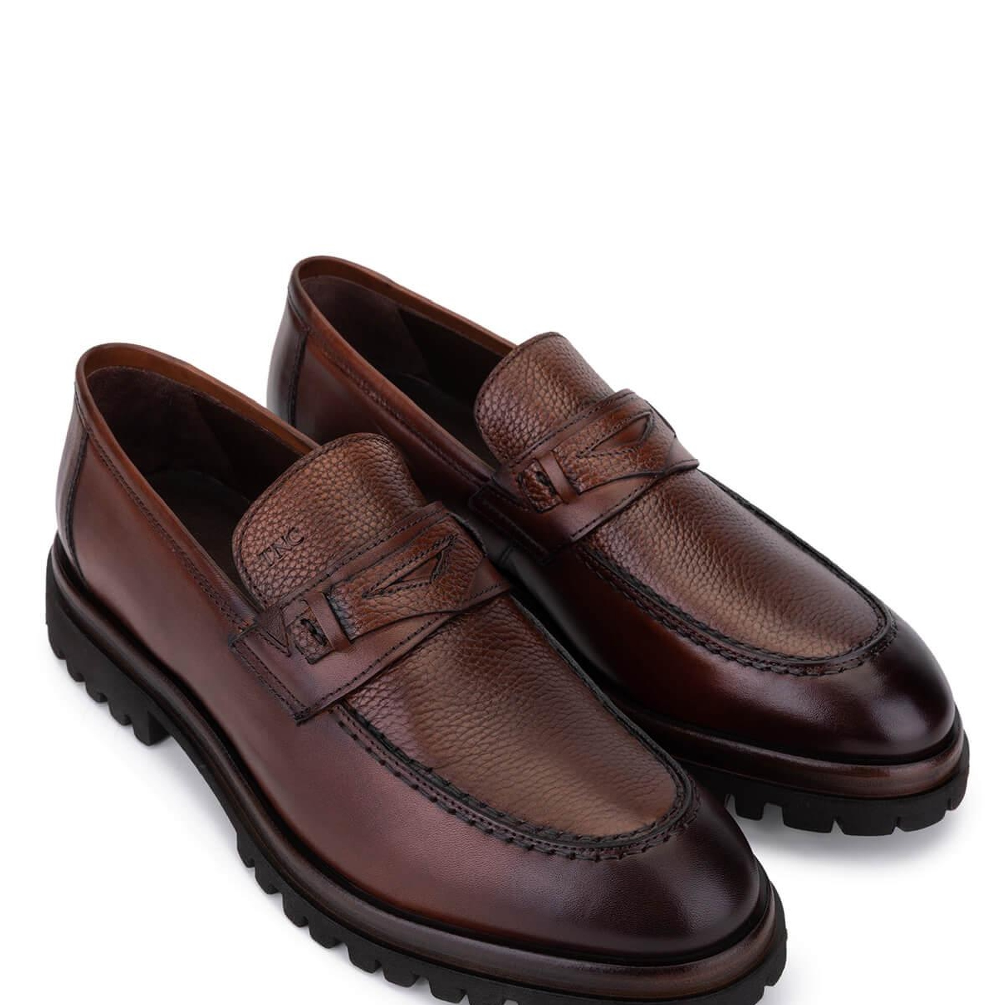 Tamer Tanca Erkek Hakiki Deri Taba Loafer Ayakkabı