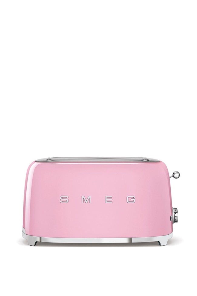  Smeg 50's Style Retro Pembe Ekmek Kızartma Makinesi 2x2 TSF02PKEU