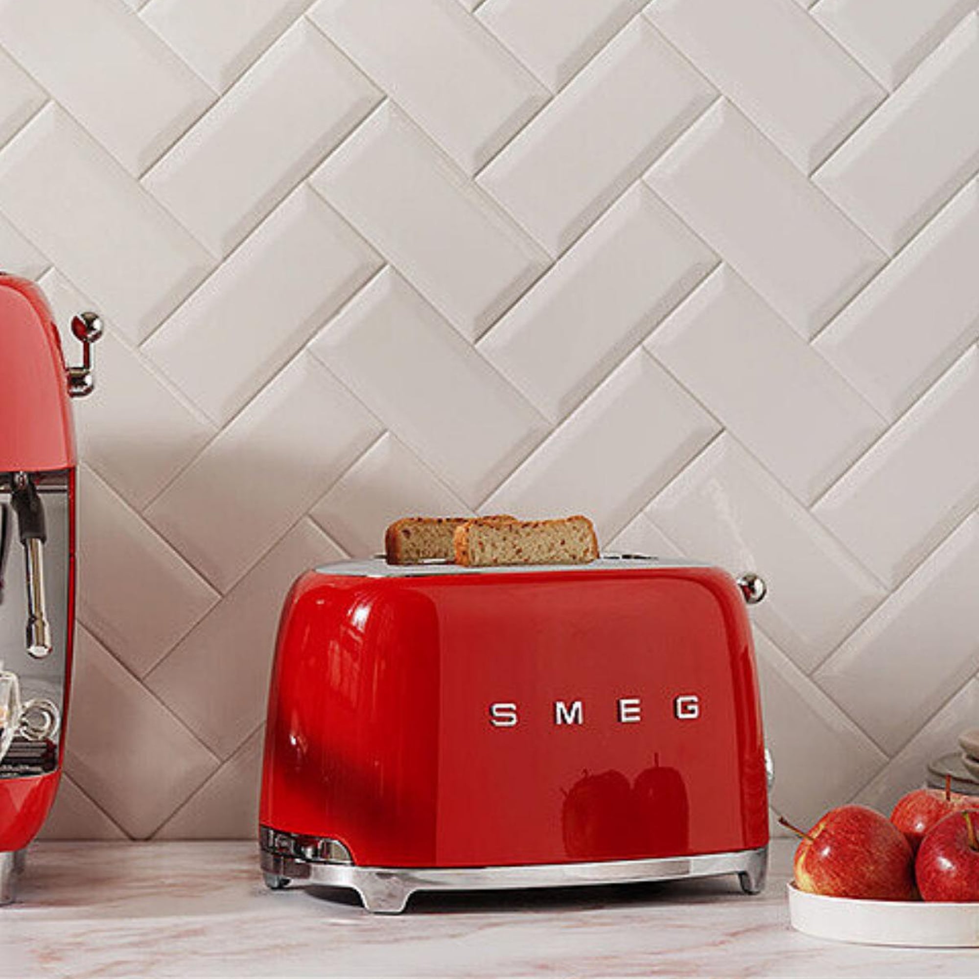 Smeg 50's Style Retro Kırmızı Ekmek Kızartma Makinesi Tsf01rdeu