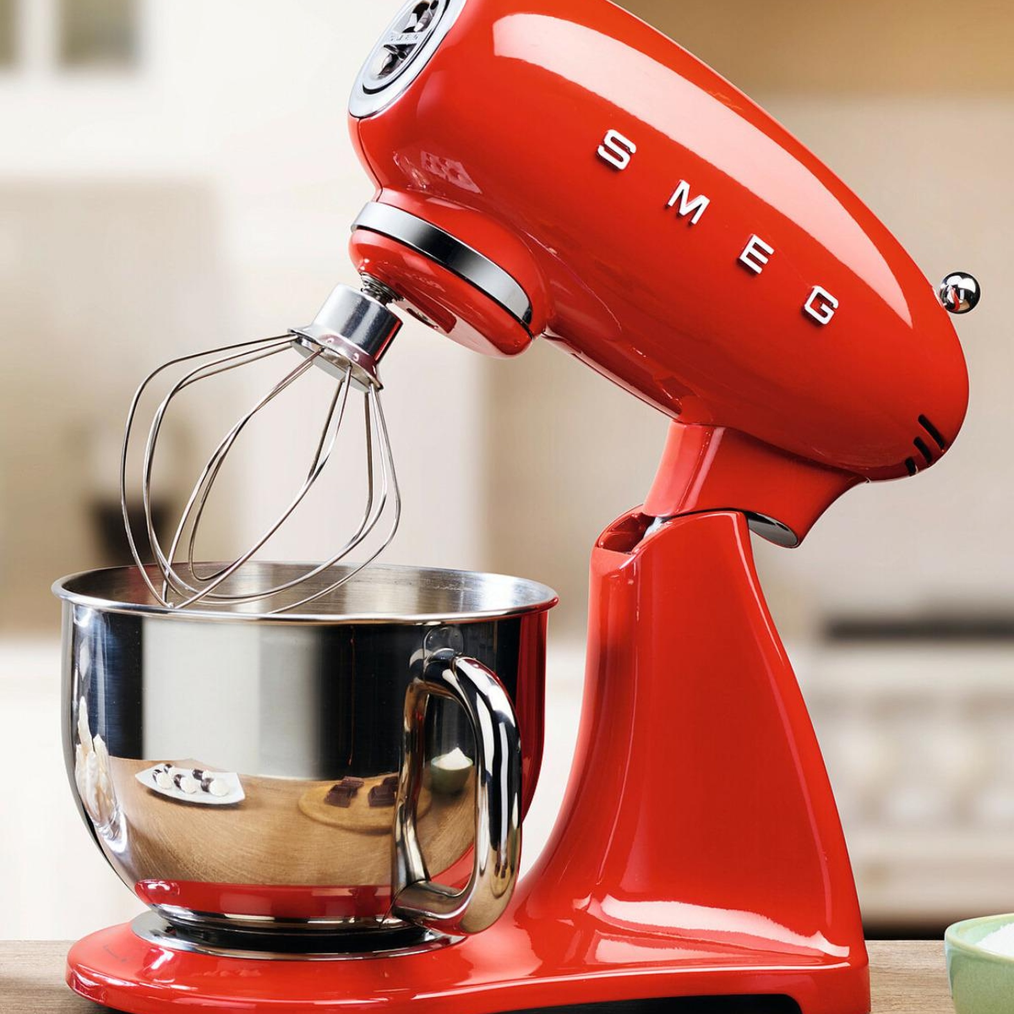 Smeg 50's Style Retro 4.8 Litre Kırmızı Stand Mikser Smf03rdeu