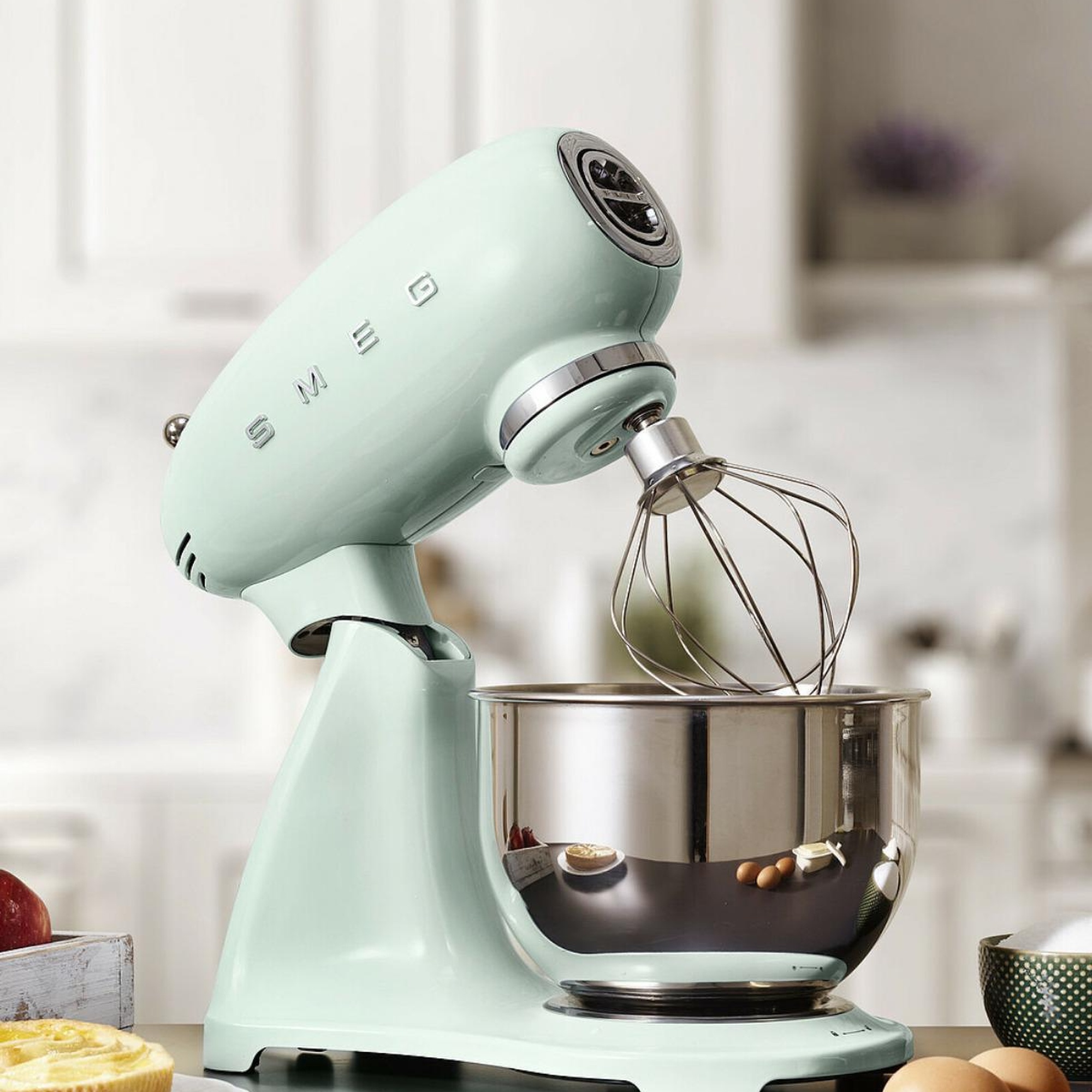 Smeg 50's Style Retro Pastel Yeşil Stand Mikser smf03pgeu