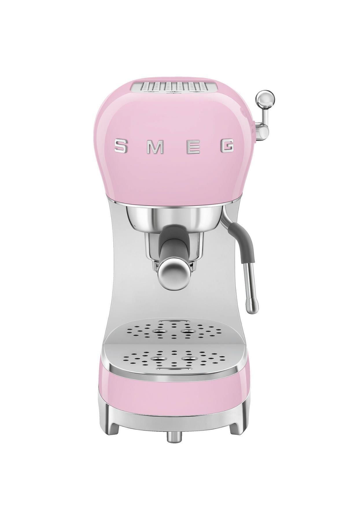  Smeg 50's Style Pembe Espresso Kahve Makinesi ecf02pkeu