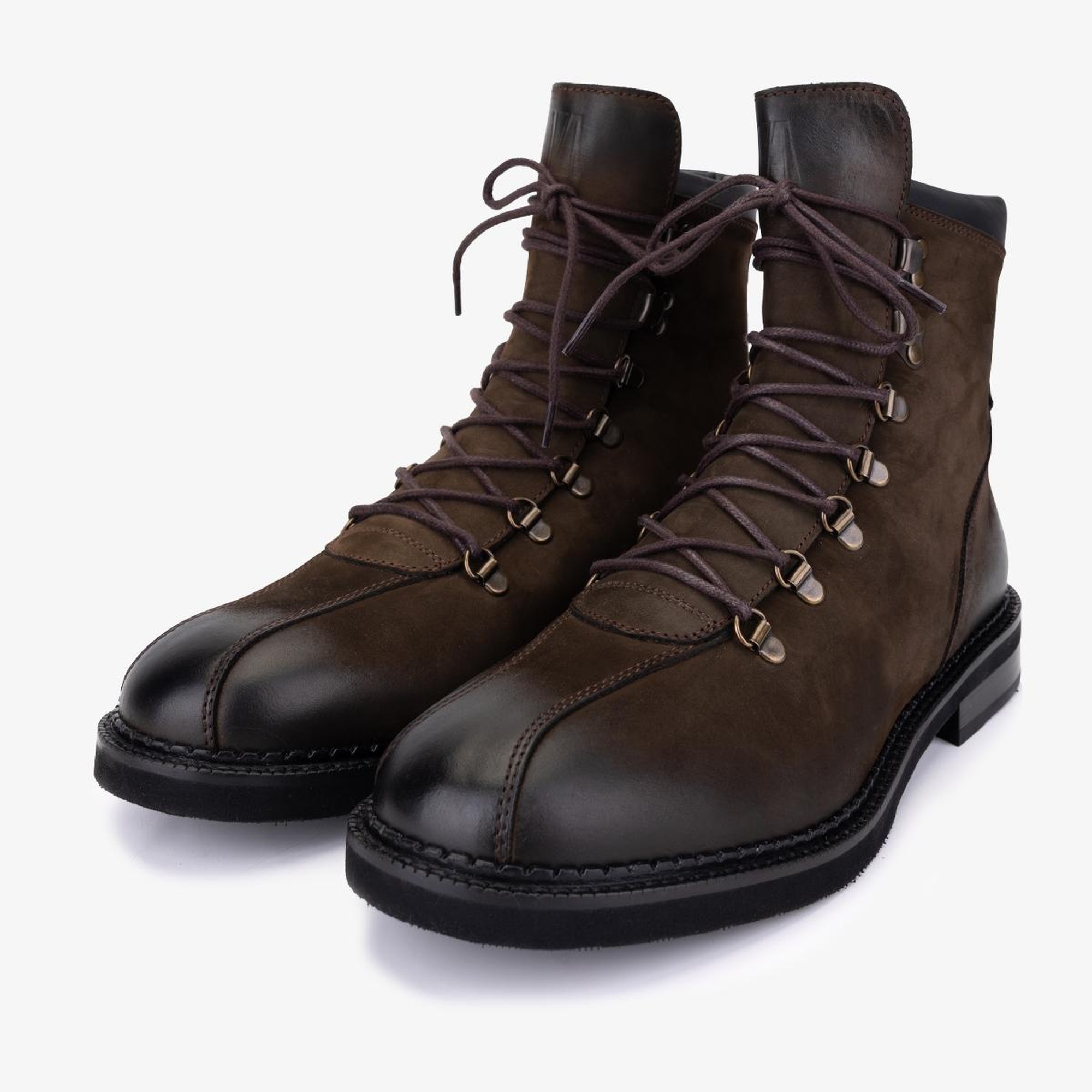 Valmenti Erkek Hakiki Deri Kahverengi Düz Bot