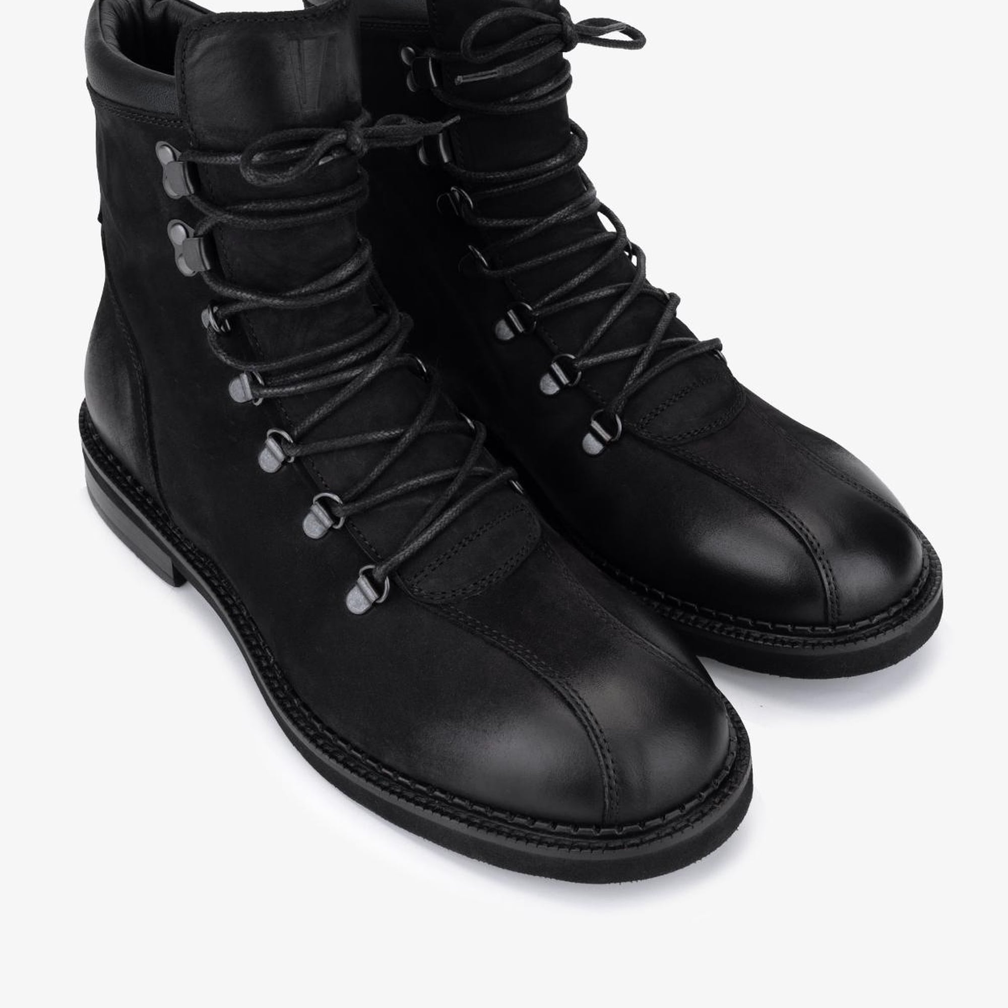 Valmenti Erkek Hakiki Deri Siyah Düz Bot