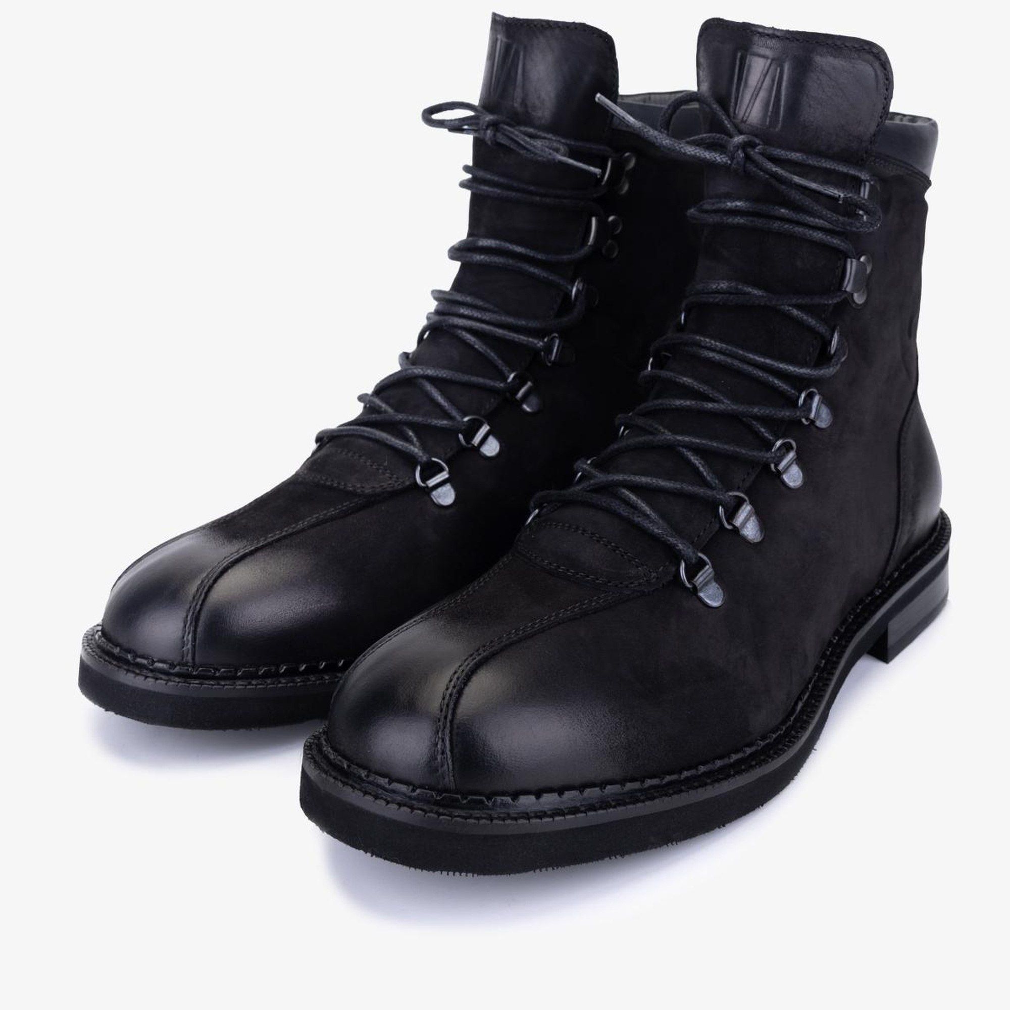 Valmenti Erkek Hakiki Deri Siyah Düz Bot