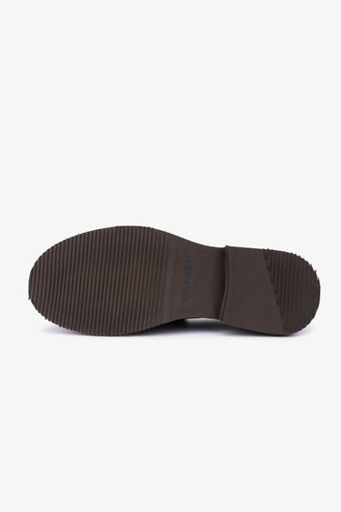  Valmenti Erkek Hakiki Deri Kahverengi Loafer Ayakkabı