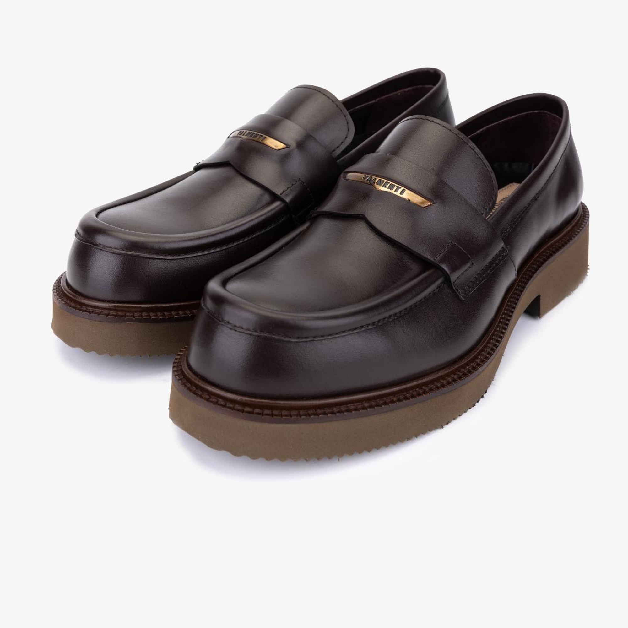 Valmenti Erkek Hakiki Deri Kahverengi Loafer Ayakkabı