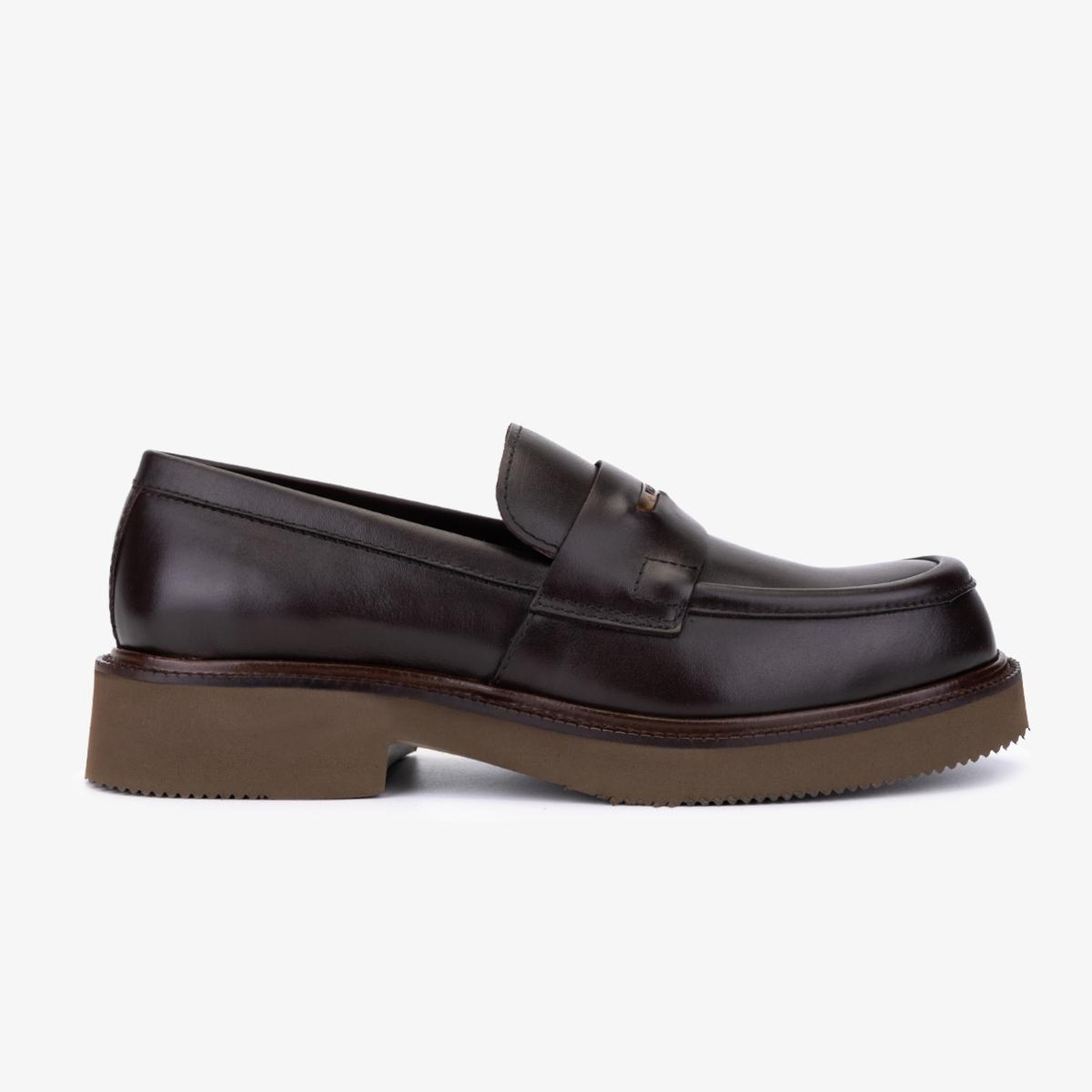 Valmenti Erkek Hakiki Deri Kahverengi Loafer Ayakkabı