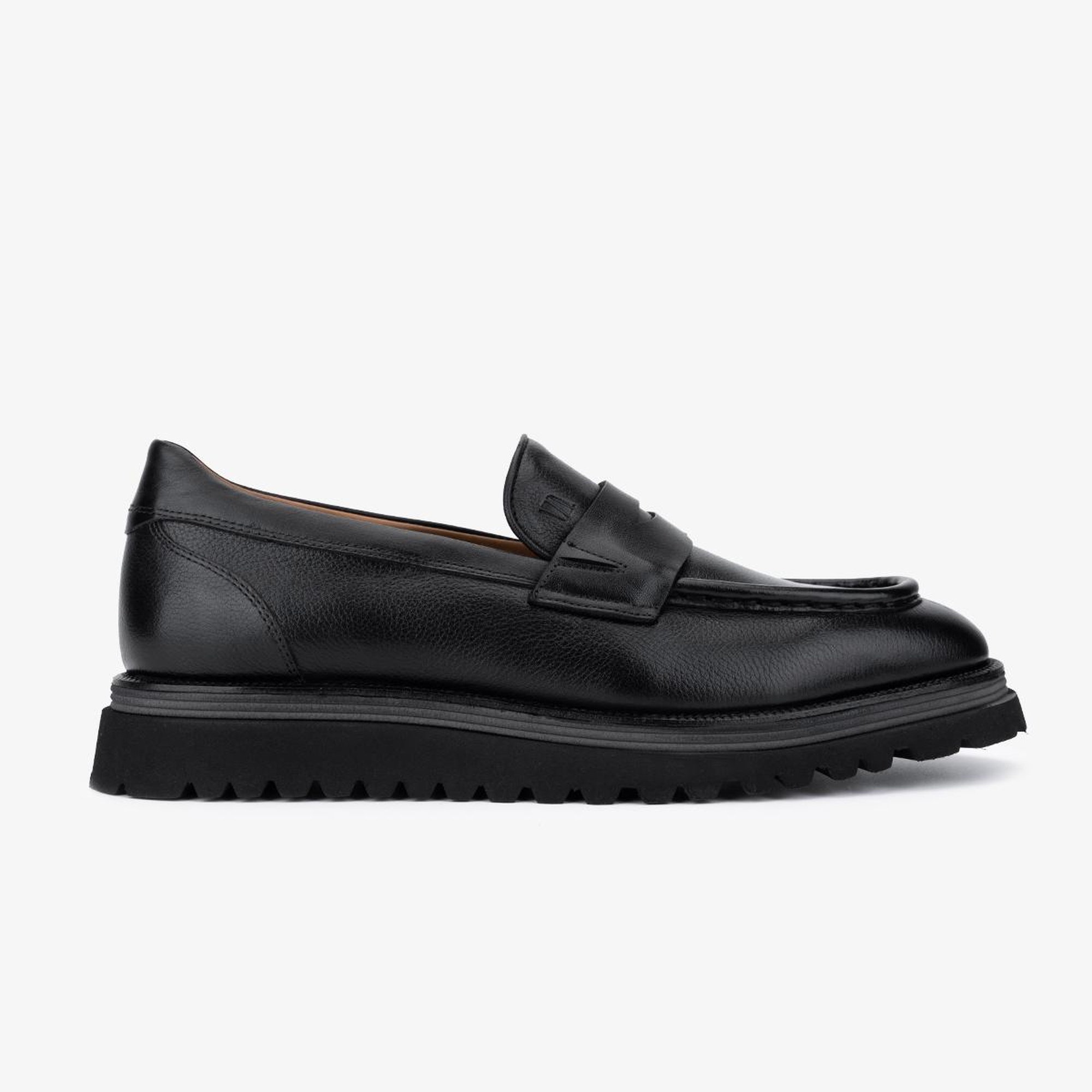 Valmenti Erkek Hakiki Deri Siyah Loafer Ayakkabı