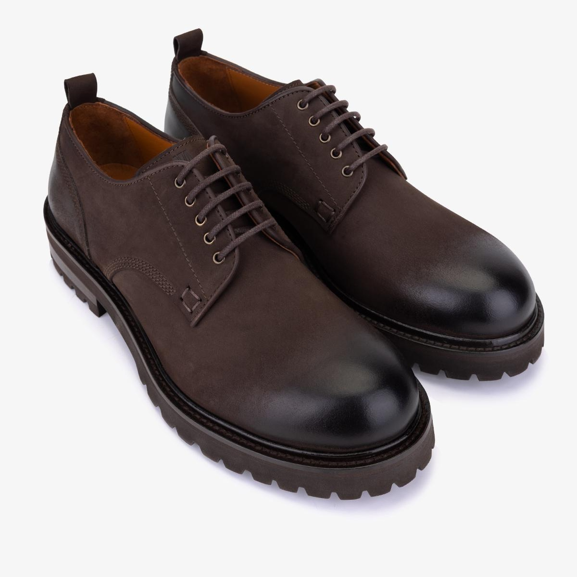 Valmenti Erkek Hakiki Deri Kahverengi Casual Ayakkabı