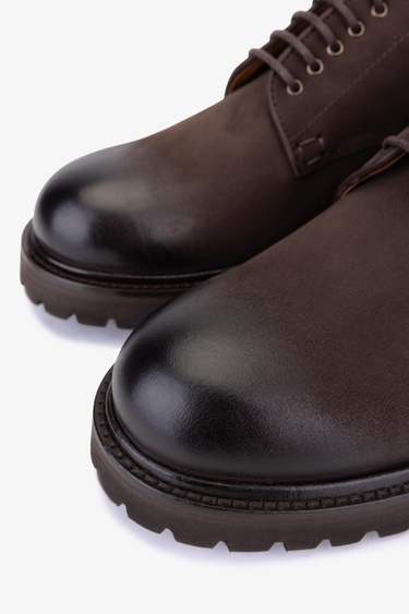  Valmenti Erkek Hakiki Deri Kahverengi Casual Ayakkabı