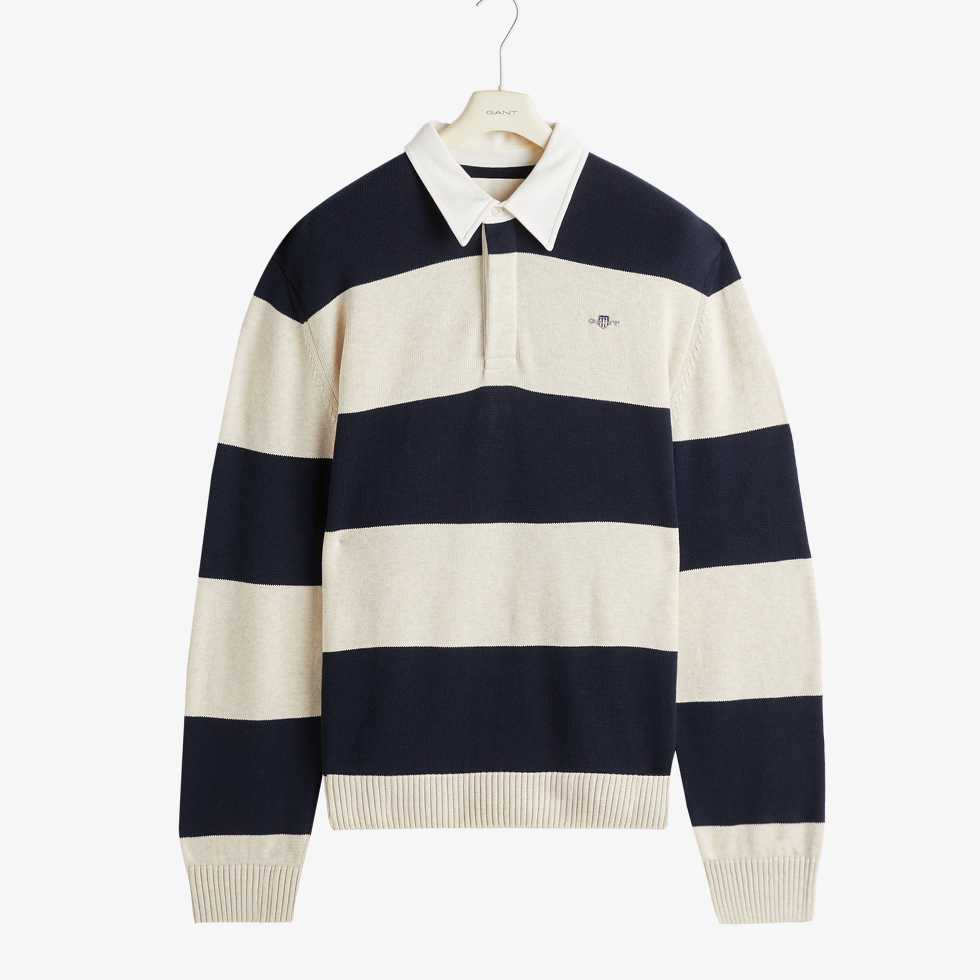 GANT Erkek Lacivert Regular Fit Polo Yaka Triko