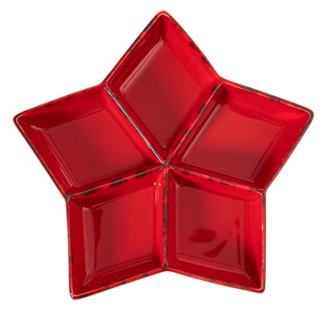  STAR BÖLMELİ SUNUM TABAĞI 27CM