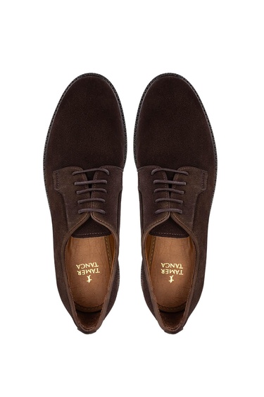  Tamer Tanca Erkek Hakiki Deri Kahverengi Süet Casual Ayakkabı