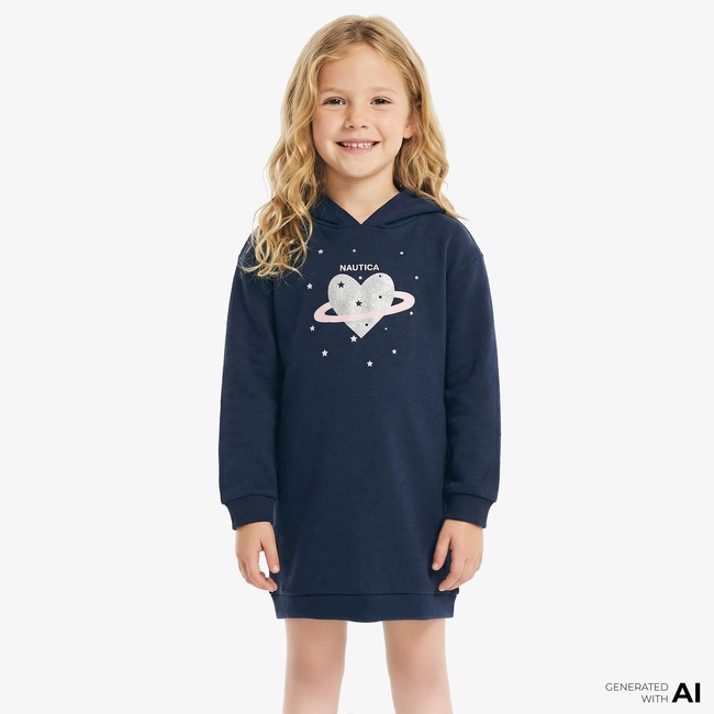  Nautica Kız Çocuk Lacivert Elbise