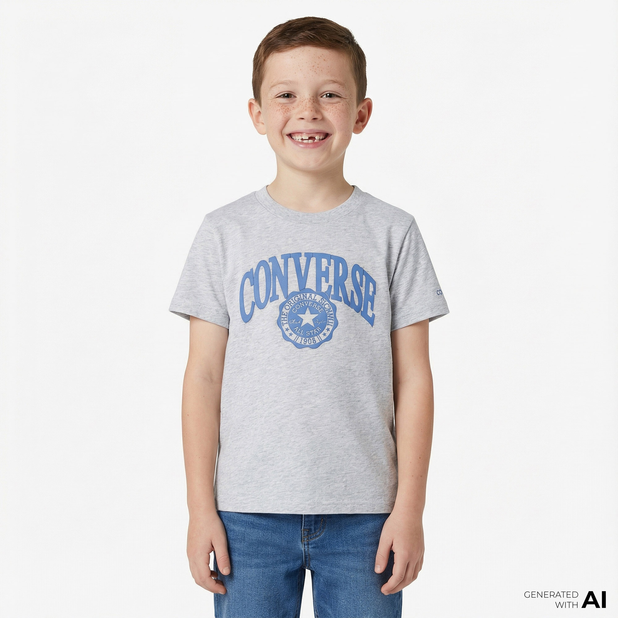 Converse Çocuk Gri T-Shirt