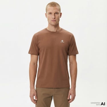  Converse Go-To Unisex Kahverengi T-Shirt
