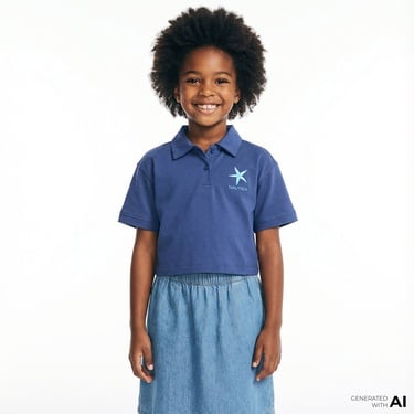  Nautica Kız Çocuk Lacivert Regular Fit Polo