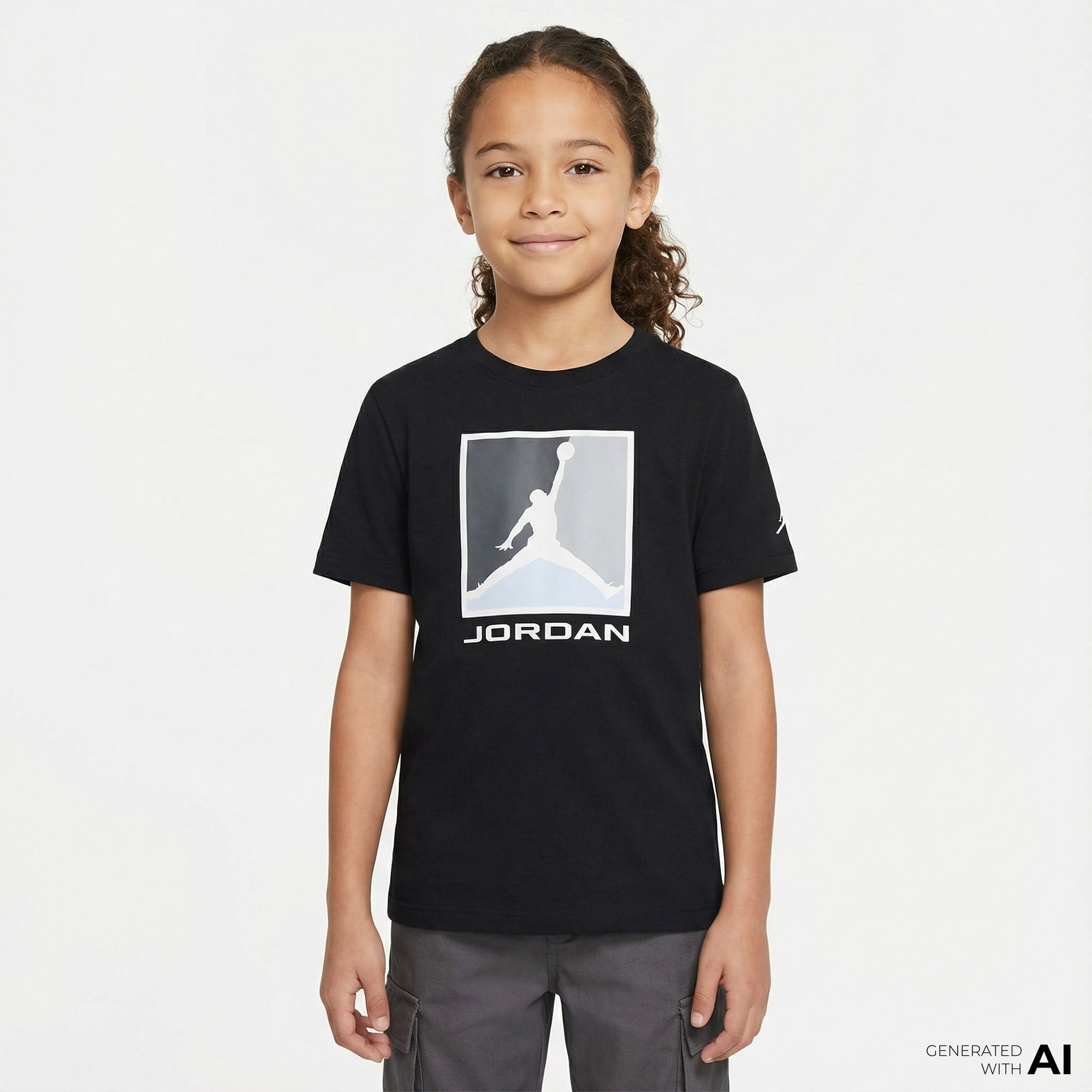  Jordan Essential 3.0 Çocuk Siyah T-Shirt