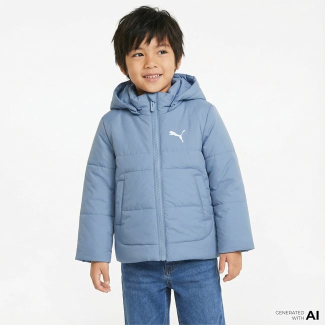  Puma Minicat Hooded Bebek Mavi Ceket