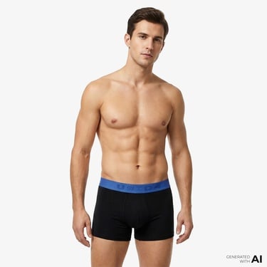  UNITED4 Classic Erkek Siyah Boxer