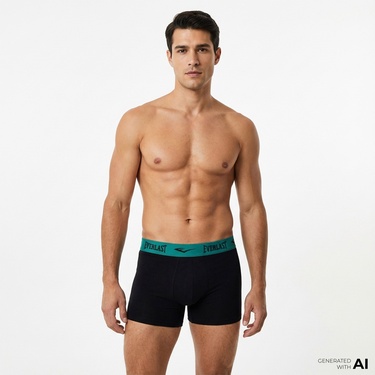  Everlast Lastik 3'lü Erkek Renkli  Boxer