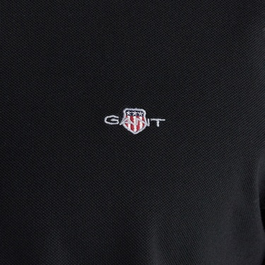  GANT Erkek Siyah Regular Fit T-Shirt