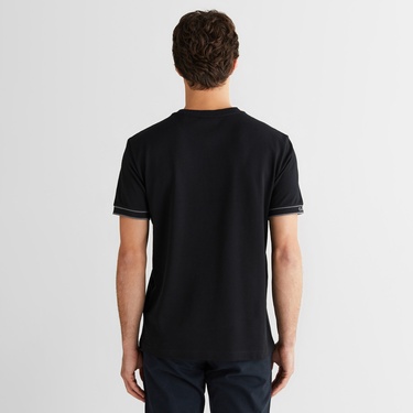  GANT Erkek Siyah Regular Fit T-Shirt
