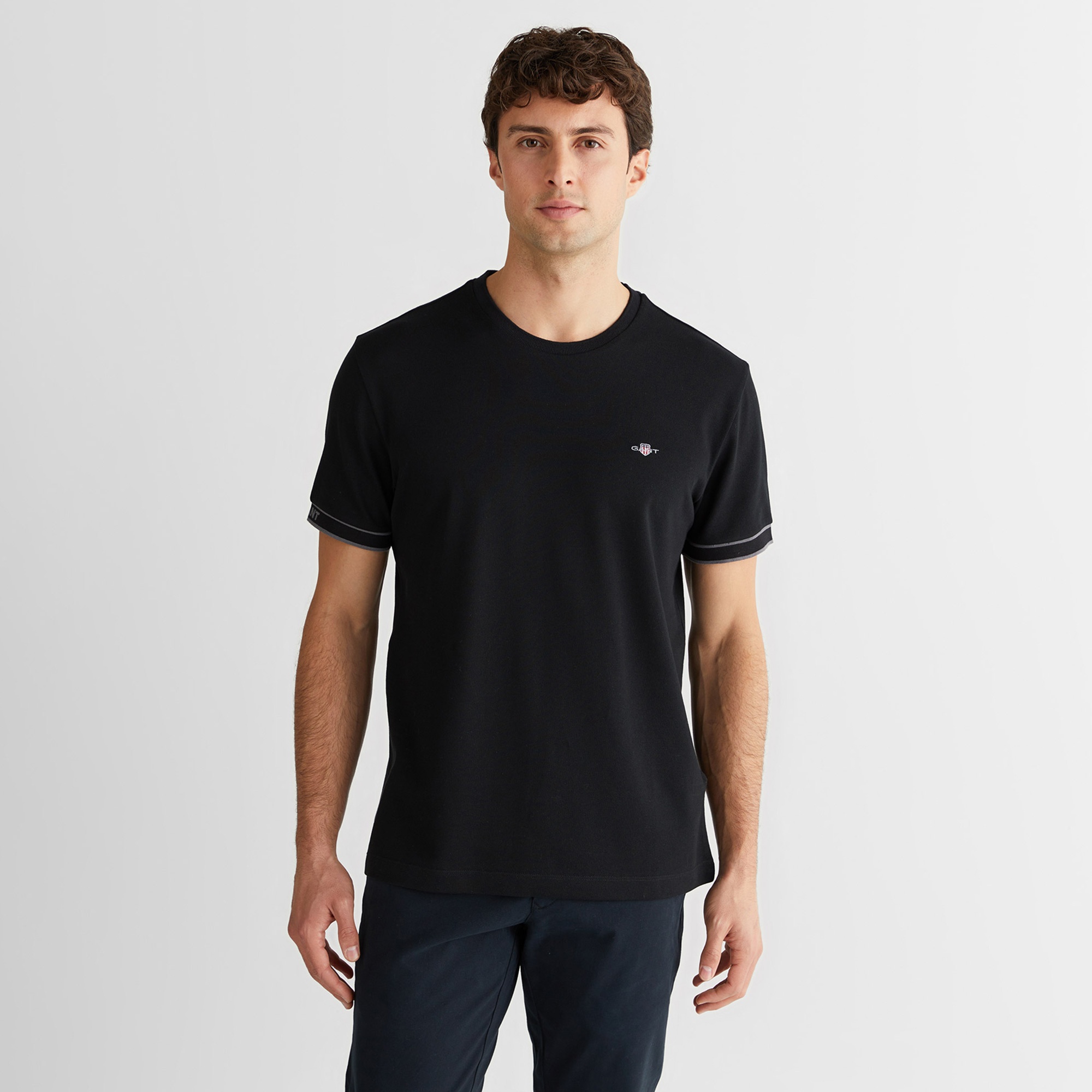 GANT Erkek Siyah T-Shirt