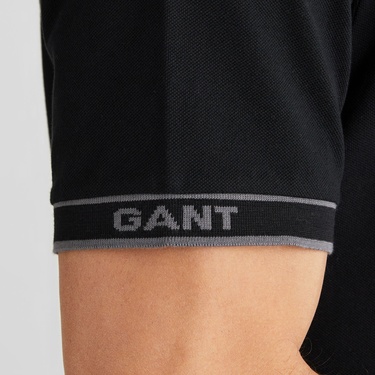  GANT Erkek Siyah Regular Fit T-Shirt