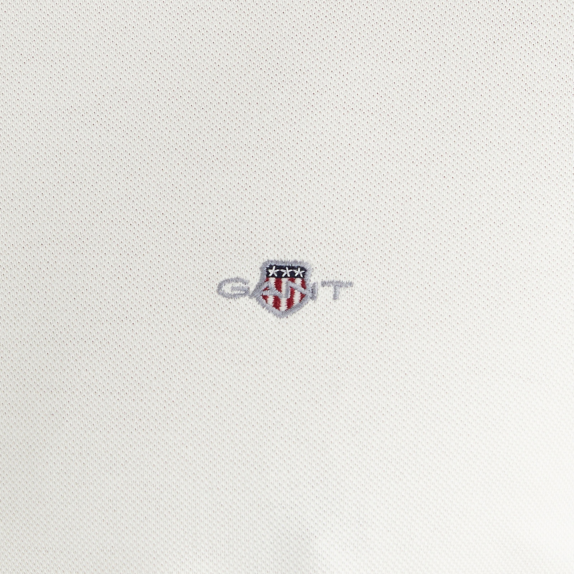 GANT Erkek Beyaz Regular Fit Bisiklet Yaka T-Shirt