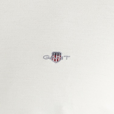  GANT Erkek Beyaz Regular Fit Bisiklet Yaka T-Shirt