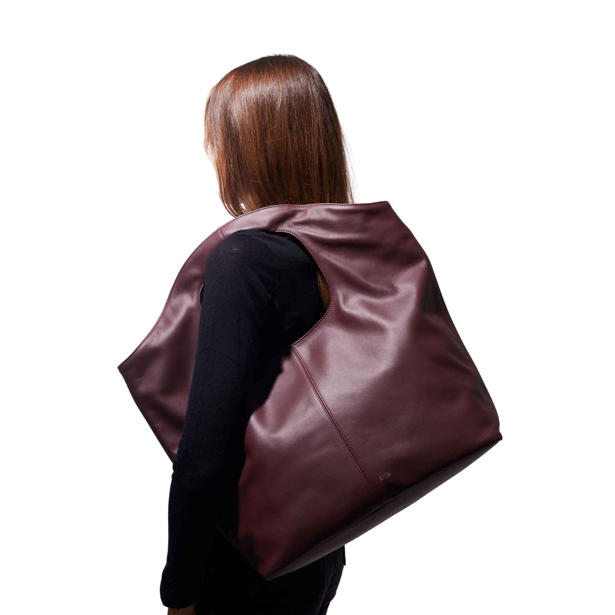 Aura Grande Deri Omuz Çantası