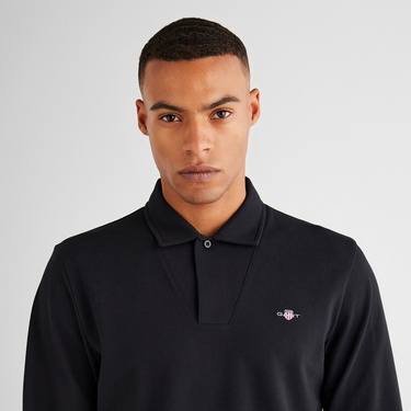  GANT Erkek Siyah Slim Fit Polo